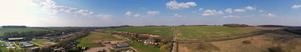 istock High Angle Panoramic 360 Aerial View of England Great Britain 1409987199