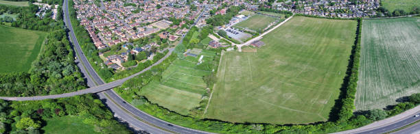 istock High Angle Panoramic 360 Aerial View of England Great Britain 1409987228