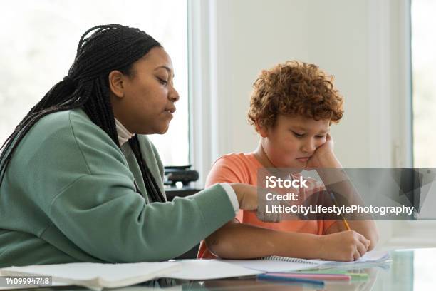 Confusing Homework Stock Photo - Download Image Now - Struggle, Child, Student