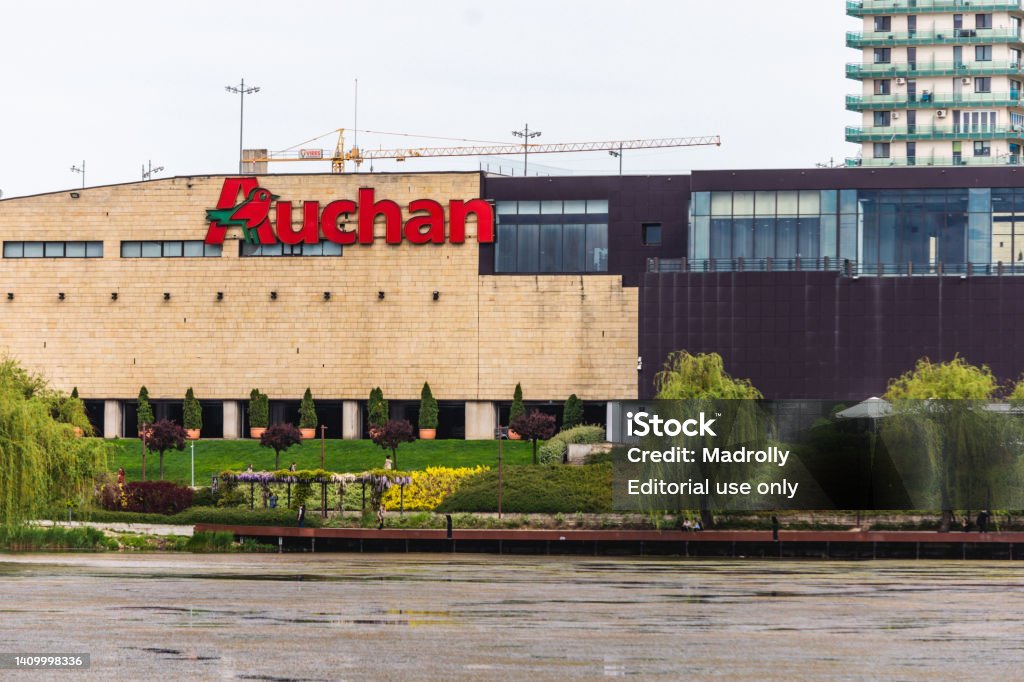 Auchan Store Part Of Iulius Mall Shopping Center From Cluj Napoca Stock