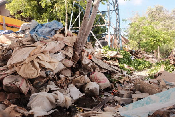 istock a pile of garbage on nature in Asia 1410006992