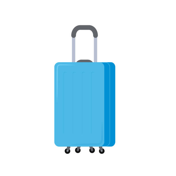 ilustrações de stock, clip art, desenhos animados e ícones de suitcases or luggage for travel and adventure - tap airplane