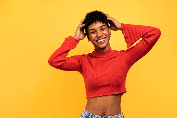 istock Happy Afro Woman Portrait 1410009892