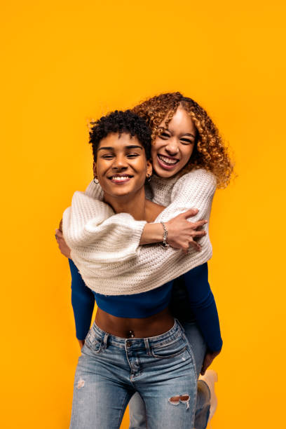 istock Happy Afro Friends in Studio Shot 1410009935
