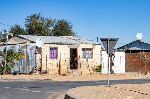 Privately owned Residential Building on Kamberipa Street at Katutura Township in Windhoek, Namibia. Ivan Kamberipa is a Namibian football star born in 1994.