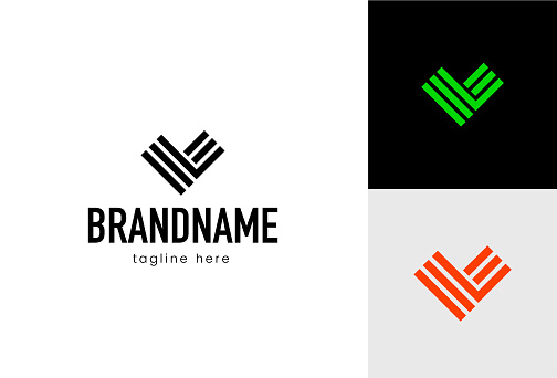 Logo set in black and color .