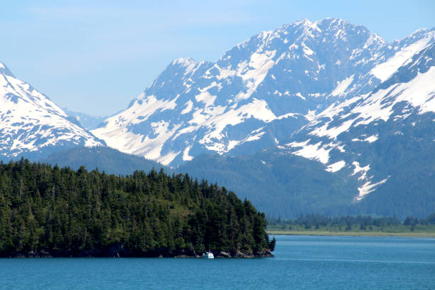 istock Coastal mountain scenery in Prince William Sound, Alaska 1410025029