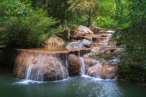 Waterfall in Khao Yai National Park in Nakhon Ratchasima, Thailand, south east Asia