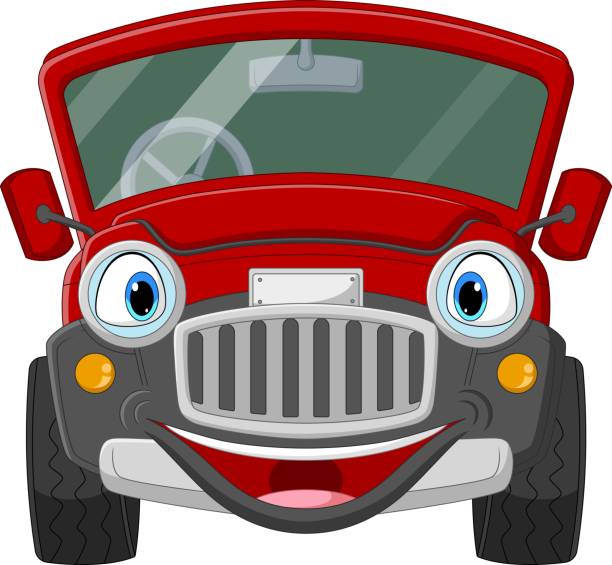 Cartoon car jeep mascot character 15219756 Vector Art at Vecteezy
