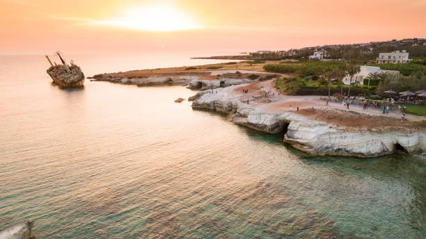 istock Aerial Shipwreck EDRO III, Pegeia, Paphos 1410030183