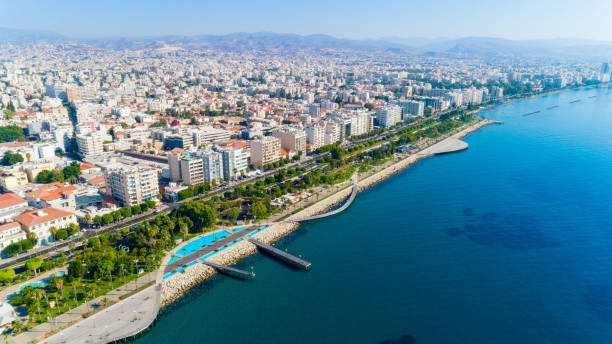 istock Aerial view of Molos, Limassol, Cyprus 1410032896