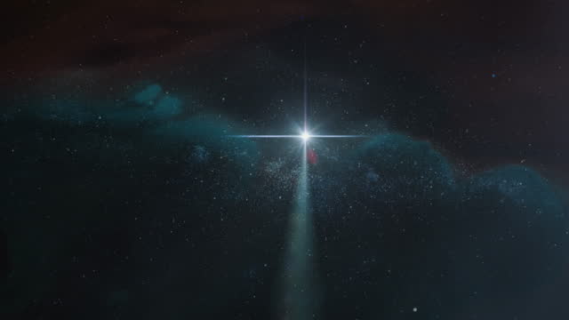 Nativity Cross-Star with nebula