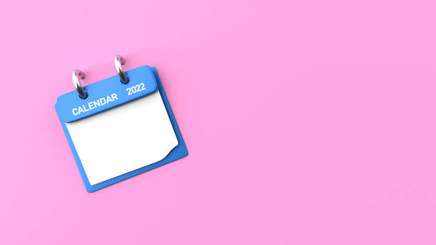 istock 2022 Calendar on Pink Background 1410043062