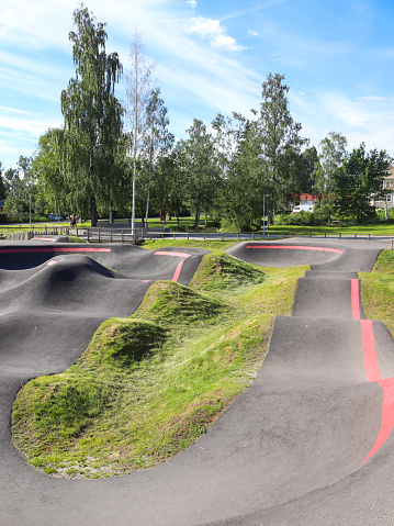 Pump track is located in the southern part of central Järvsö