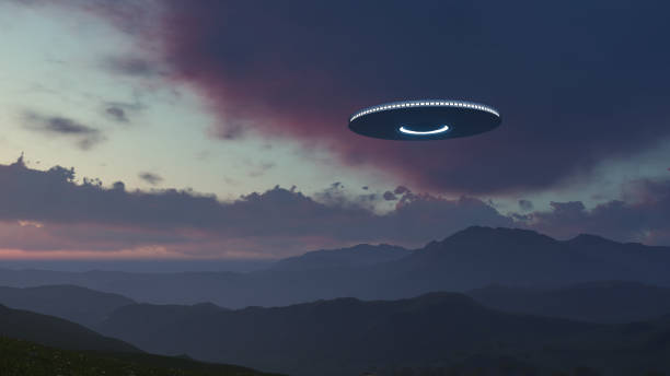 istock 3D UFO over the mountains 1410043714