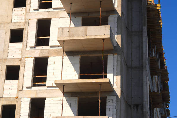 istock Front view of building new apartments 1410046915