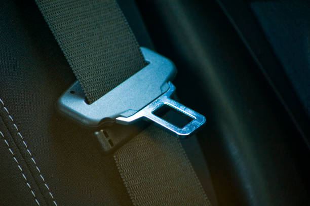 istock Car safety belt close up. 1410052891