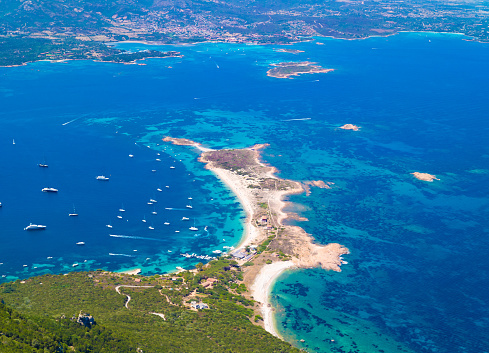 The worderful mountain island in Sardinia region, with beach, blue sea, and incredible alpinistic trekking to the summit named Punta Cannone. Here a view.