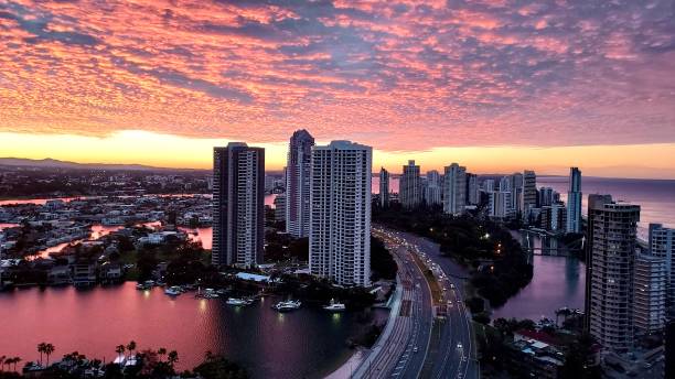 istock Surfers Paradise sunset Gold Coast 1410055223
