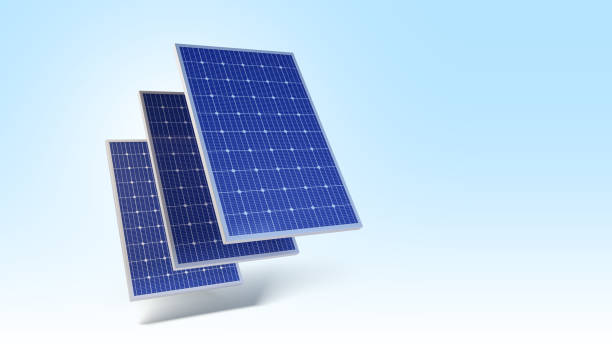 istock 3d rendering of solar panels isolated from the background with copy space 1410056529