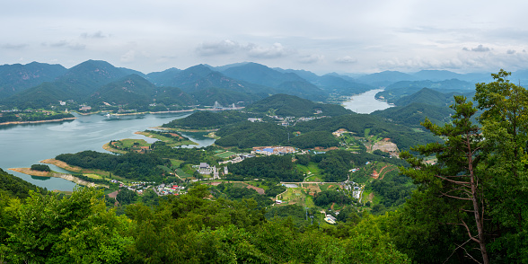 Cheongpung Lake near Jecheon city in Chungcheongbukdo province in South Korea