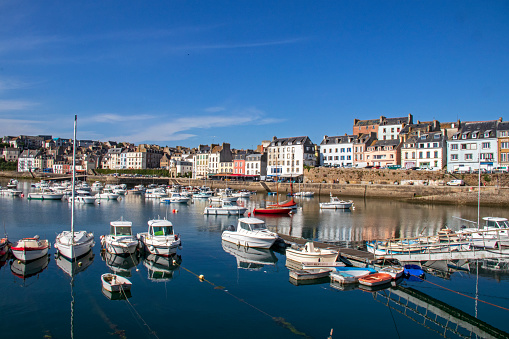 Le Rosmeur, a small fishing port in Douarnenez during the summer