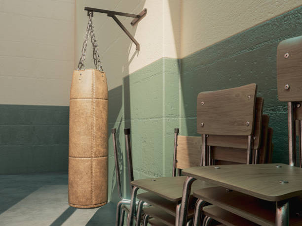 istock Punching Bag In Room 1410066688
