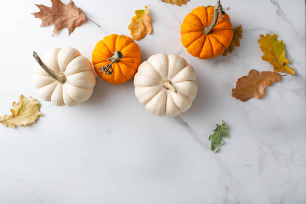 istock Autumn concept background with pumpkin and copy space 1410084766