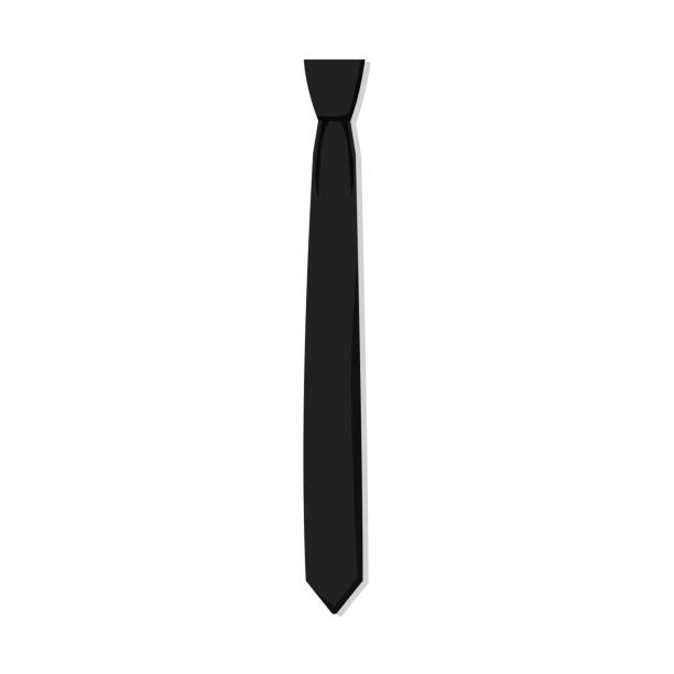 istock Black tie template. Stylish accessory for business suits and shirts 1410086810