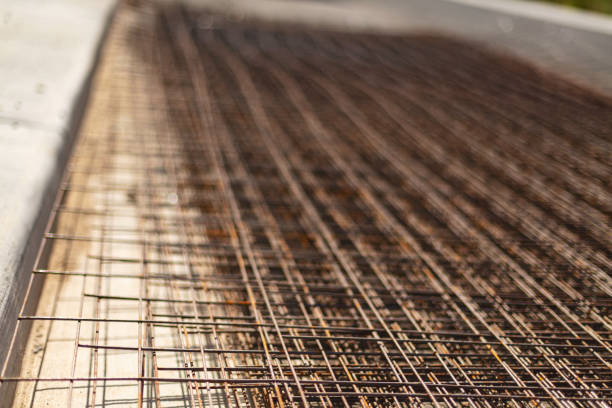 Western USA Construction Building Products and Materials and Infrastructure Concrete Reinforcement Welded Wire Mesh Background Photo Series