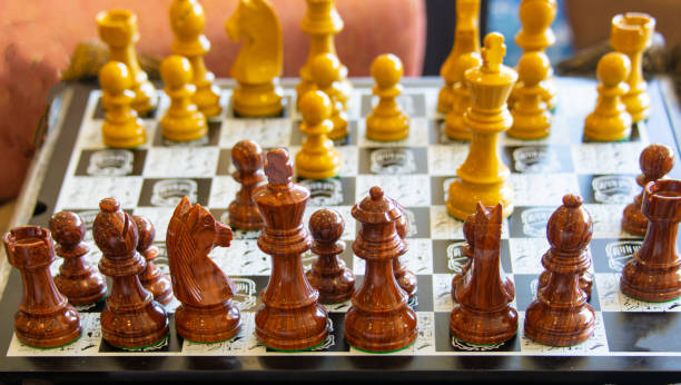 istock Chess Set in use-Myrtle Beach, South Carolina 1410090568