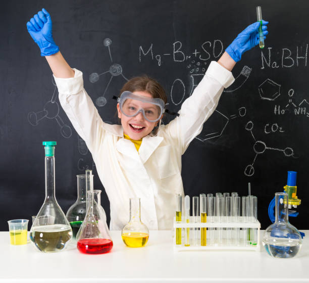 istock little girl-scientist happy with a chemnical experiment 1410097384