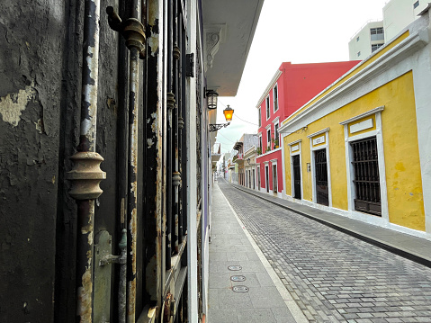 An Empty Street in Old San Juan, Puerto Rico