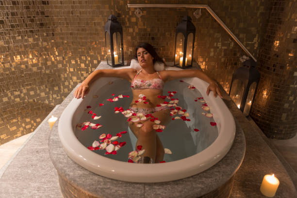 istock Girl in a luxury SPA 1410104239