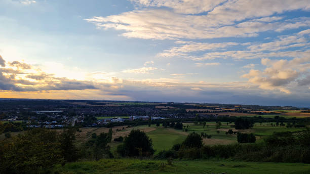 istock gorgeous and beautiful Sunset Scene at British England Landscape 1410105645