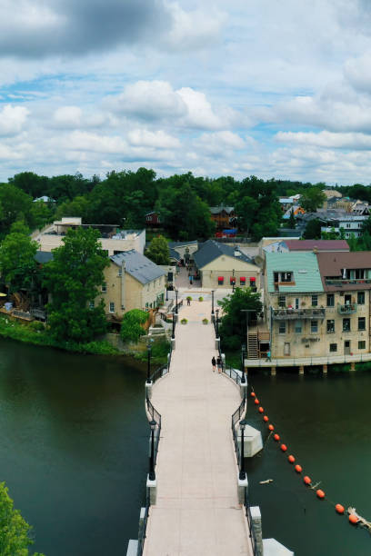 istock Aerial vertical of Elora, Ontario, Canada 1410112217