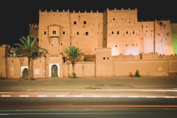 istock Kasbah Taourirt in eastern Ouarzazate Morocco by night 1410125670