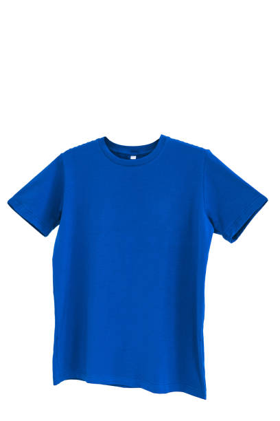 istock Blue T-shirt isolated on white background 1410127478