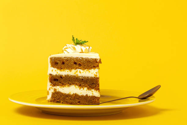 istock Piece of Homemade Carrot Sponge 1410128807