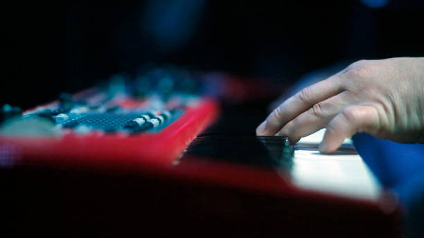 istock Closeup of a Musician Playing a Keyboard 1410130573