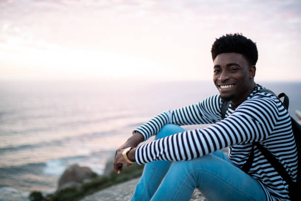 istock Portrait of a young man in nature 1410132381