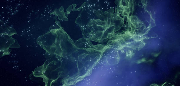 istock Creative Abstract Fantastic Space Of The Universe colourful Light Turquoise Abstract Background ,, 1410135688