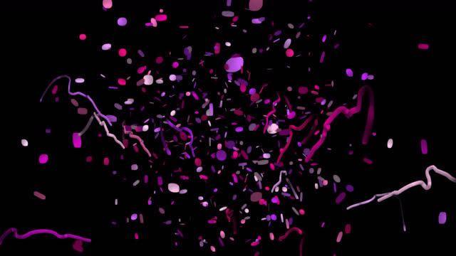Confetti alpha channel transparent background. 60 FPS Halloween, christmas party new year confetti with alpha channel! Pre-keyed. Loopable. ProRes 4444 with transparency, so can be put over top of anything. See portfolio for much more!