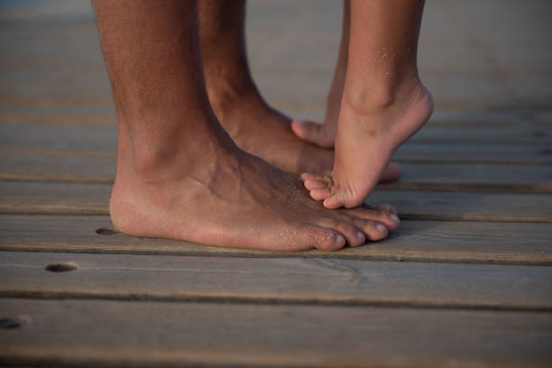 Father and son stock photo