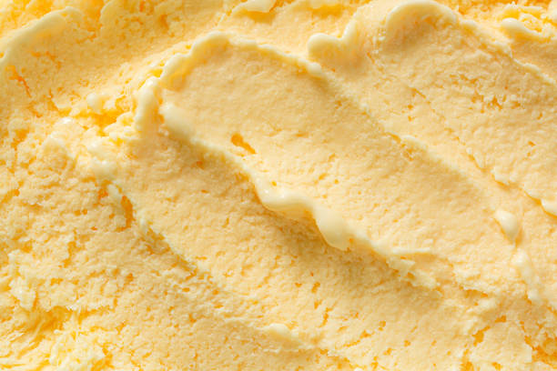 istock vanilla ice cream texture,vanilla ice cream background, top view 1410136927
