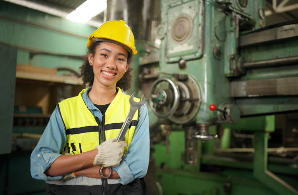 istock Female engineers working in industry factory. 1410138137