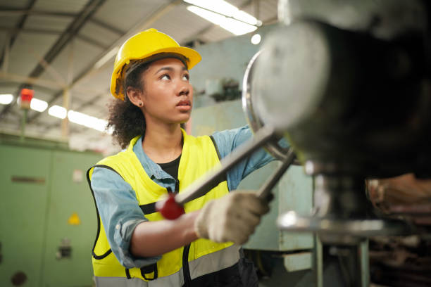 istock Female engineers working in industry factory. 1410138153