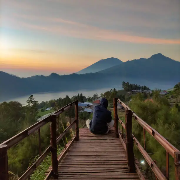 vacation in Mount Batur, Kintamani - Bali, Indonesia