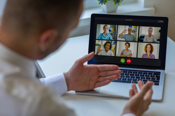 istock Business team in video conference 1410142294