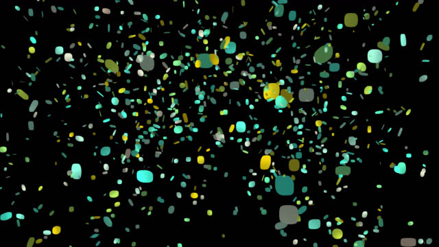 Colorful 3D animation of confetti falling on Alpha Screen Background 4K 60 FPS. Celebrate the holidays. Easy to put it into your scene or video. confetti celebration, birthday party, anniversary party. Alpha channel will be included when downloading the 4K Apple ProRes 4444 file only